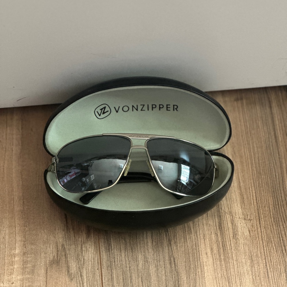 Von Zipper Black and Silver Sunglasses